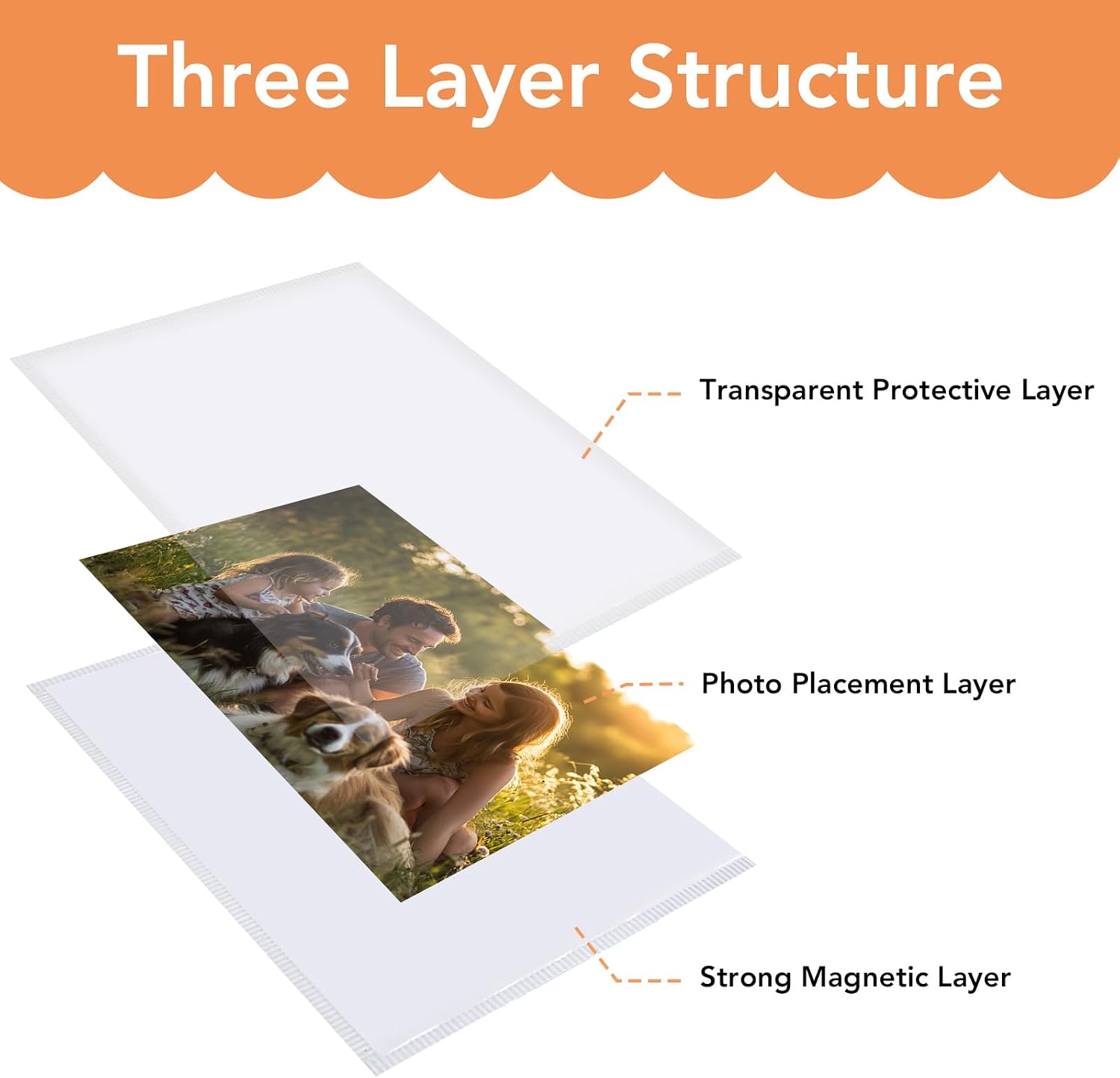 Magnetic Picture Frames for Refrigerator 4x6, 30 Pack White