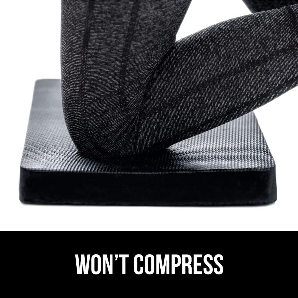 GORILLA GRIP® Extra Thick Foam Kneeling Pad for Gardening, 17.5x11 Black
