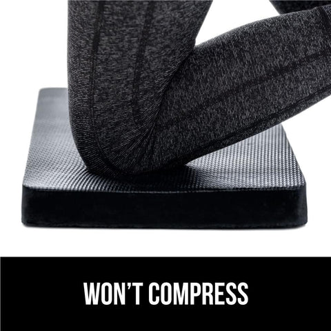 GORILLA GRIP® Extra Thick Foam Kneeling Pad for Gardening, 17.5x11 Black
