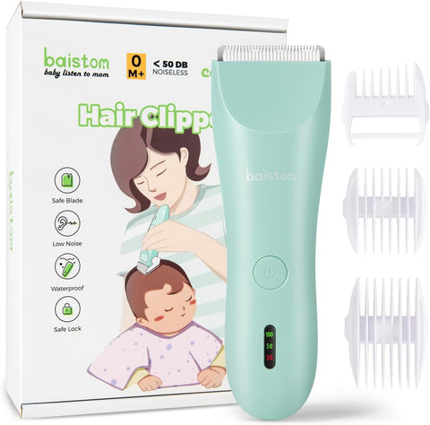 Quiet Baby Hair Clippers for 0–12Y with Hair Cutting Kit