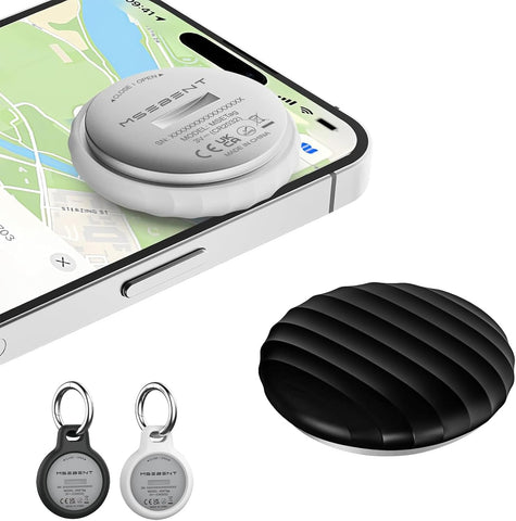 Tracker Tag - 2 Pack [Apple MFi Certified] Bluetooth Trackers Works with Apple Find My (iOS Only) - IP67 Waterproof Item Finders | Track Keys, Wallet, Luggage, Backpack
