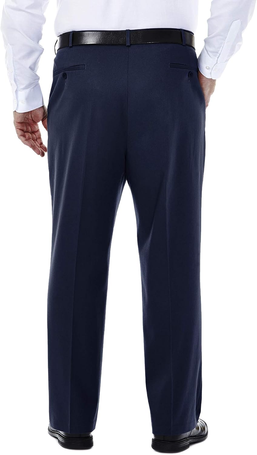 Haggar Men's Big & Tall Classic Fit Premium No Iron Khaki Pant