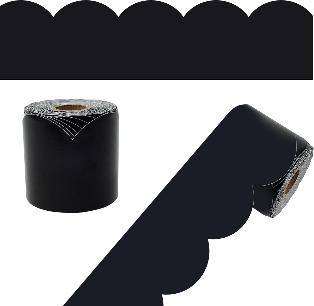 Carson Dellosa Black Bulletin Board Border Roll for Classroom Decor, 65Ft