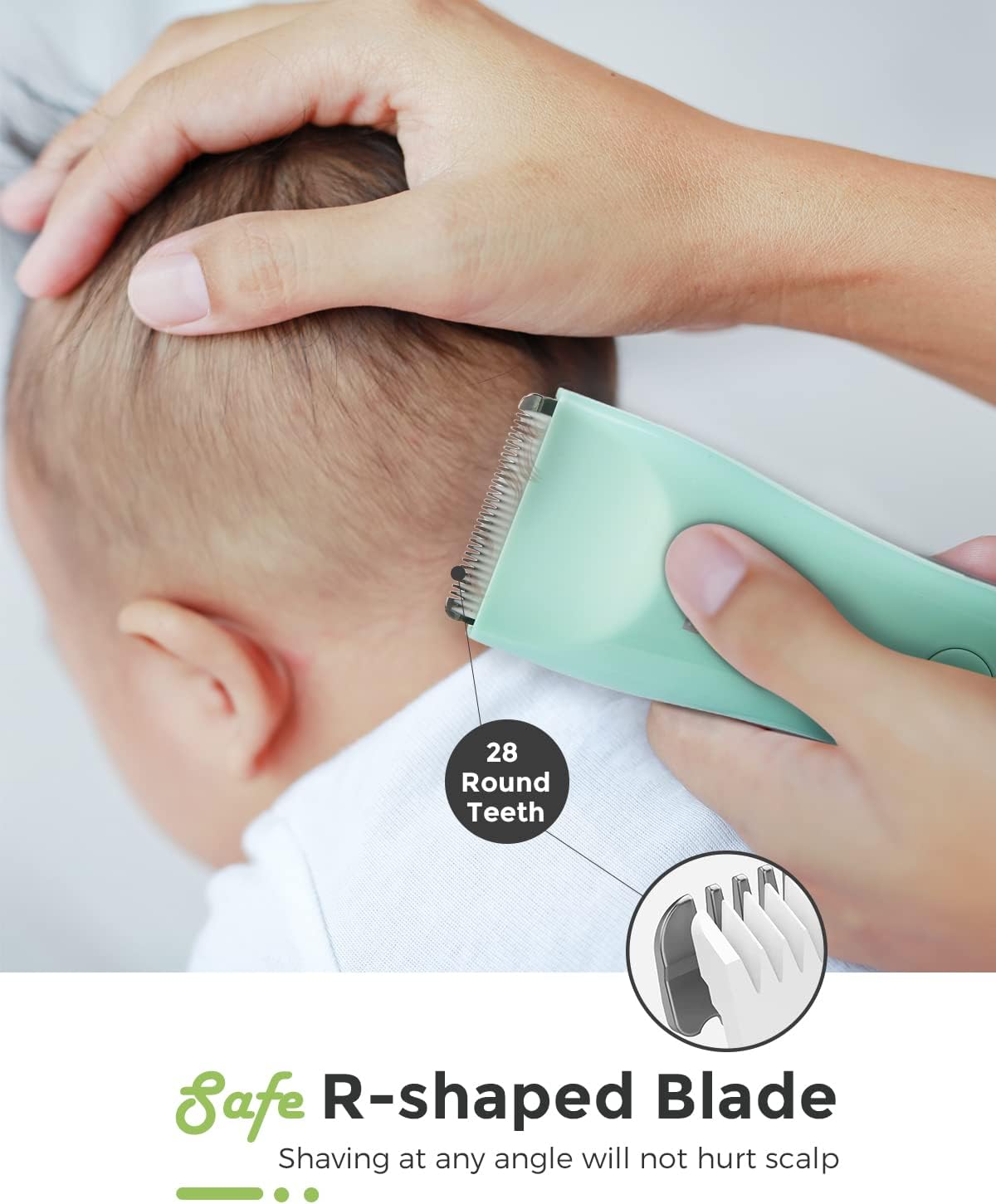 Quiet Baby Hair Clippers for 0–12Y with Hair Cutting Kit