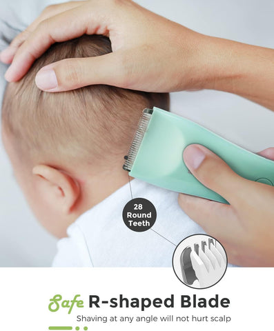Quiet Baby Hair Clippers for 0–12Y with Hair Cutting Kit