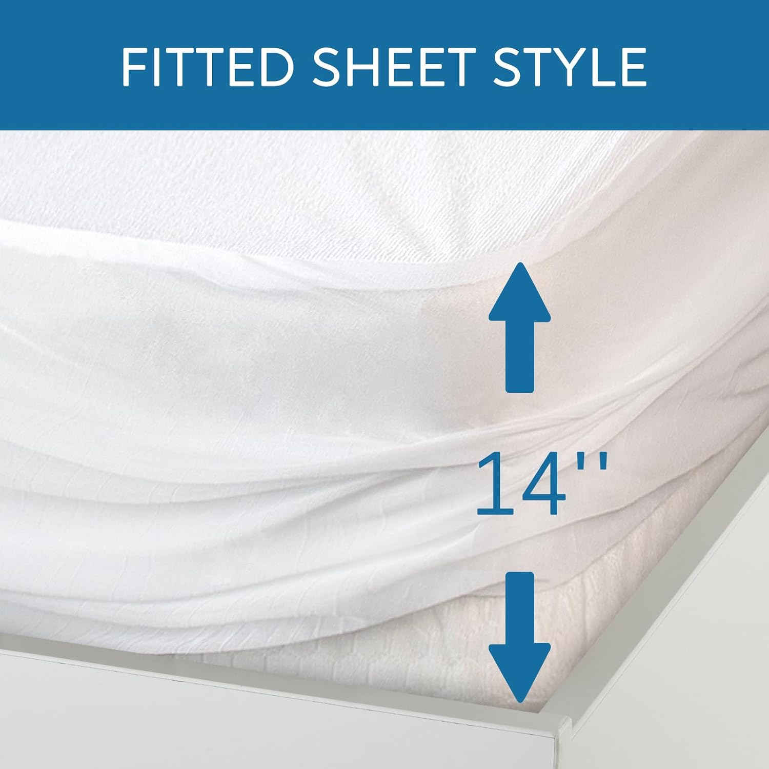 Full Size Mattress Protector Waterproof,Absorbent Fitted Sheet