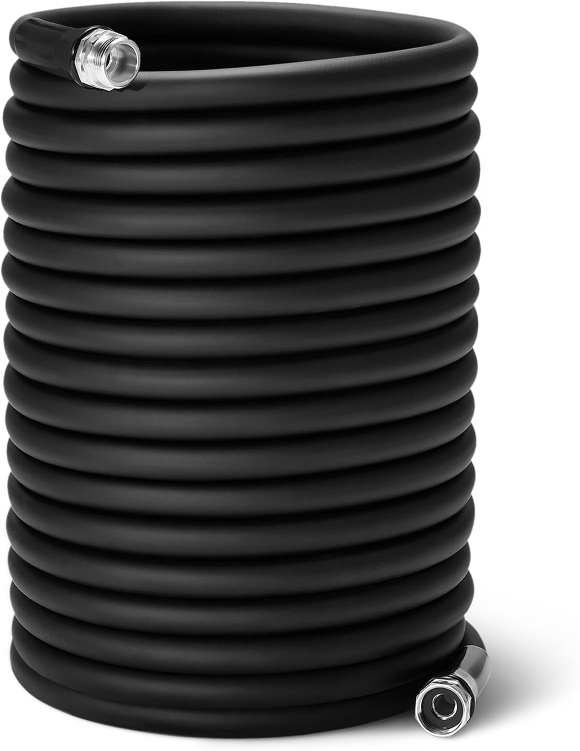 Amazon Basics Heavy-Duty Garden Water Hose, 50ft, Crush-Resistant Aluminum Couplings, Tangle-Free 360° Swivel, 500 PSI Burst Pressure