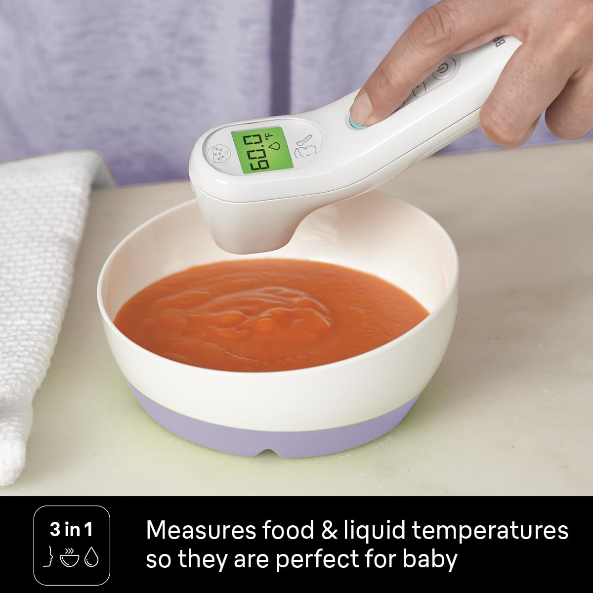 Braun No Touch 3-in-1 Thermometer for Adults, Kids, Babies