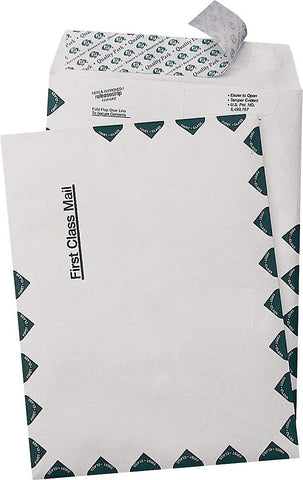 Quality Park Survivor R1670 Tyvek USPS First Class Mailer, 10 x 15, White (Box of 100)