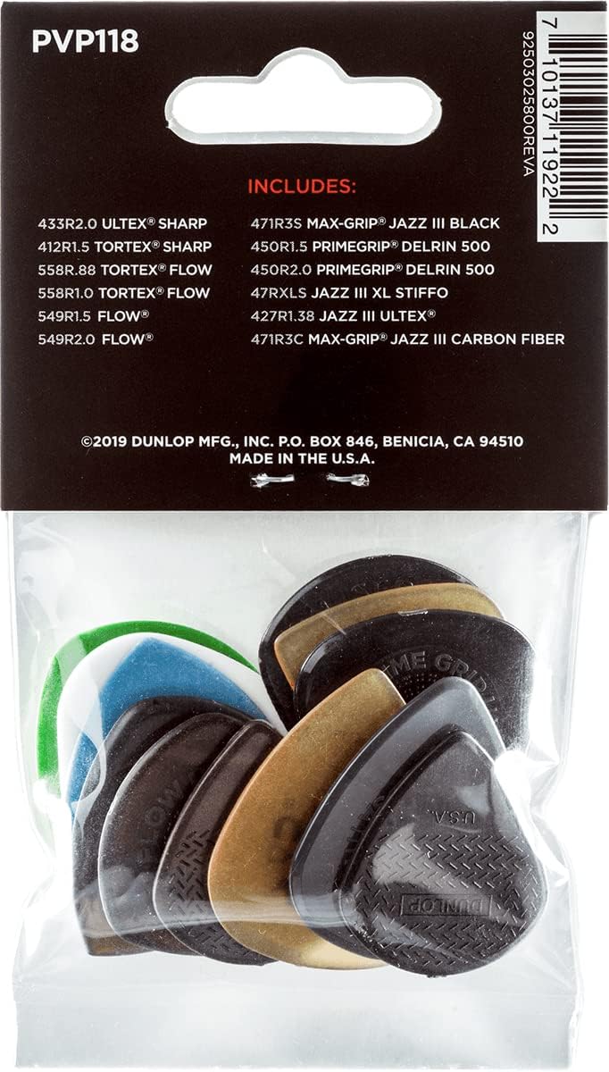 Jim Dunlop Shred Pick Variety Pack - 12 Pack