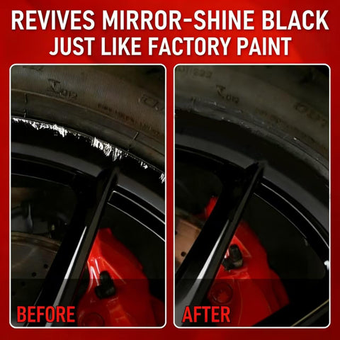 Gloss Black Rim Touch Up Paint, Wheel Scratch & Car Curb Rash Repair Kit