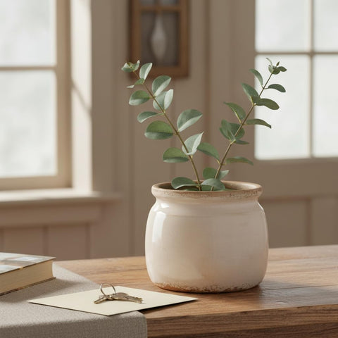 Ceramic Planter & Vase for Wabi Sabi Decor, Nordic Minimalist Flower Pot