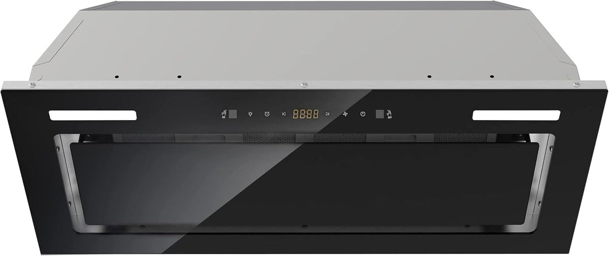 FIREGAS 30 inch Range Hood Insert, 600 CFM Built-in Range Hood Black
