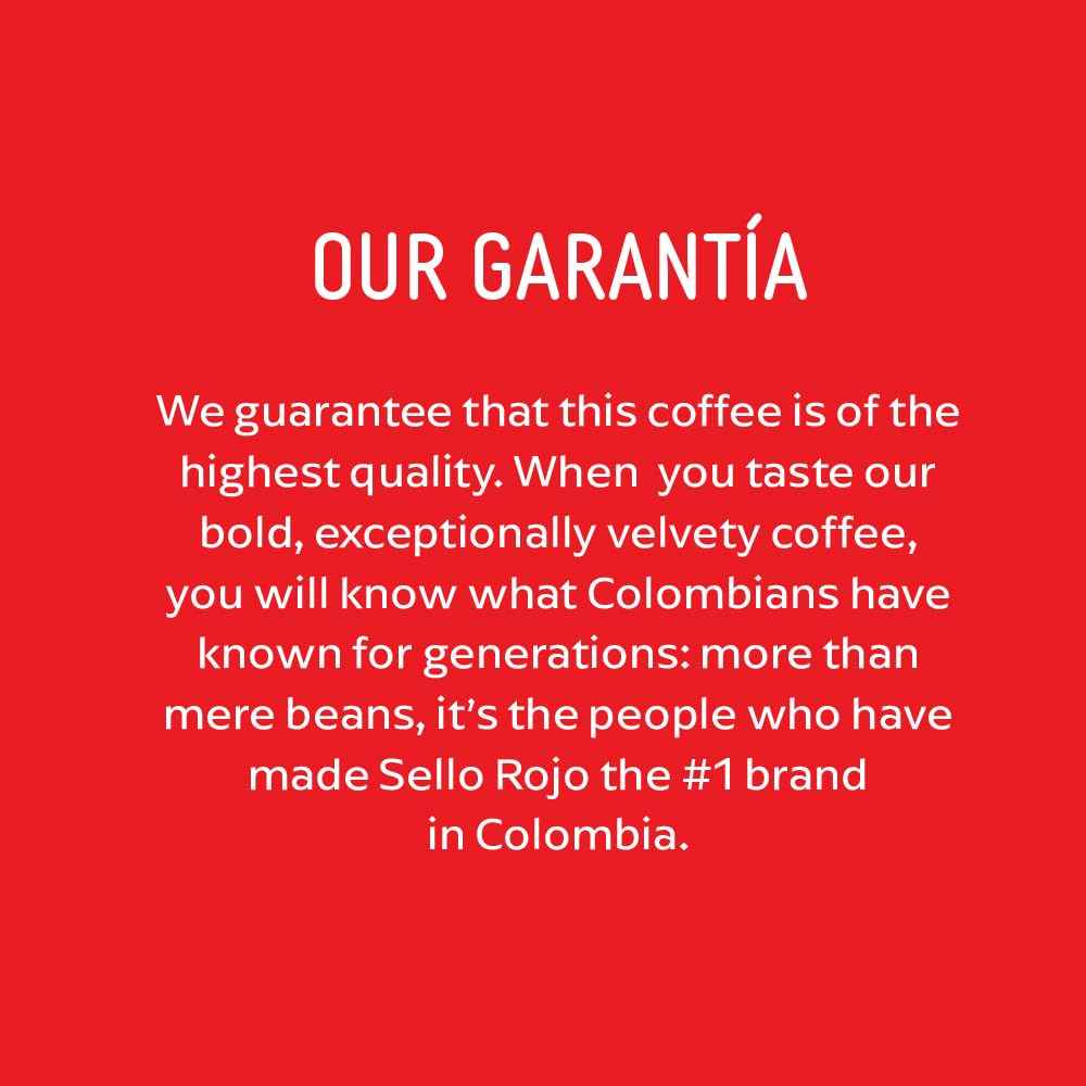 Sello Rojo Espresso Brick, Colombian Ground Coffee,10 oz (12 Pack) | Bold & Flavorful Colombian Ground Coffee