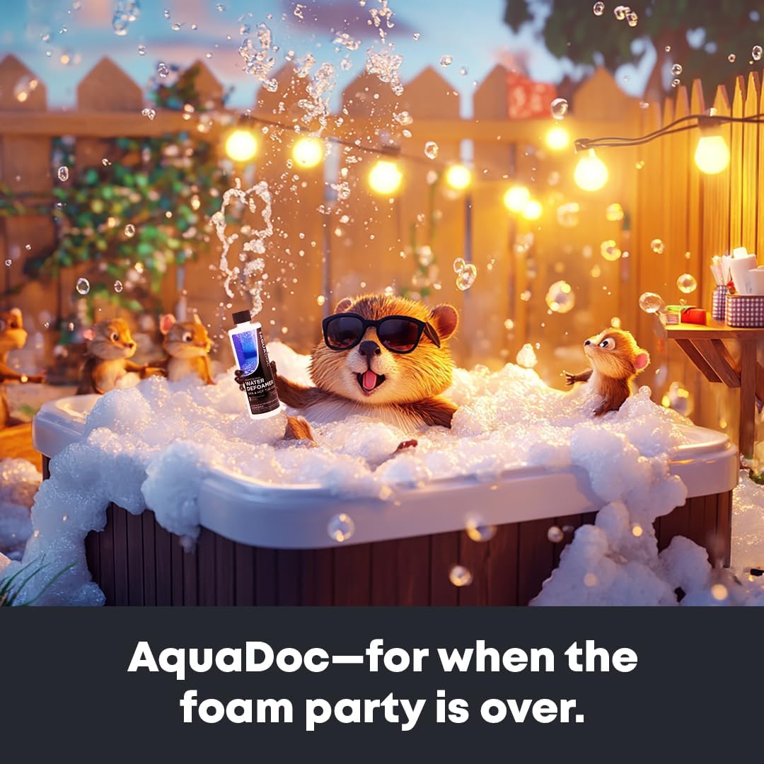 AquaDoc Hot Tub Defoamer - Spa Anti Foam Concentrate, 16 oz