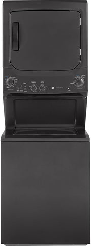 GE GUD27GSPMDG Spacemaker Series 27 Inch Gas Laundry Center with 3.8 cu. ft. Washer Capacity in Diamond Gray