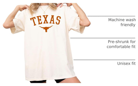 Texas State Pride T-Shirt Vintage Graphic Casual Tee