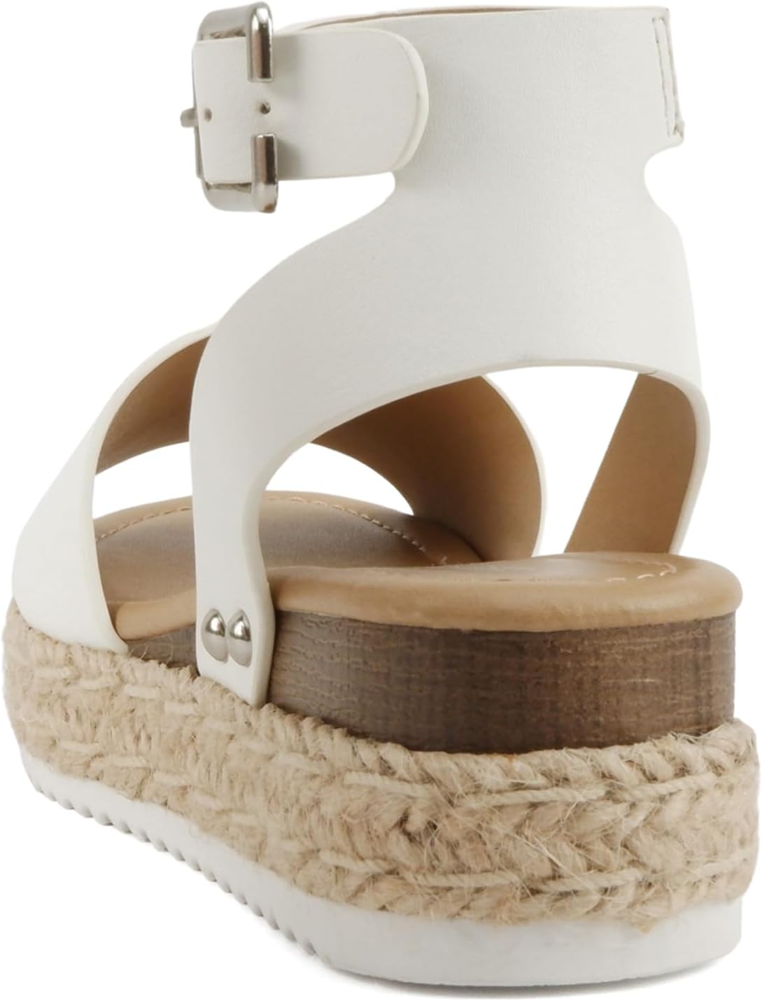 Soda Little Kids/Children/Girls Topic-IIS Espadrille Flatform Wedge Open Toe Sandals