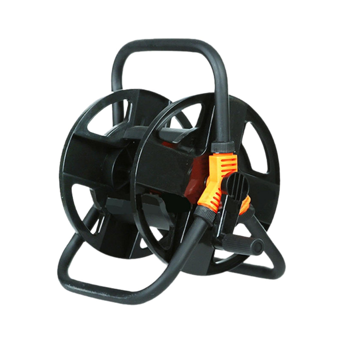 ＡＷＨＡＯ Hose Reel Cart Pipe Storage Rack Resistant Household Prevent Twisting Water Hose Holder Pipe Organizer for Patio Lawn Farm, KM01 15M
