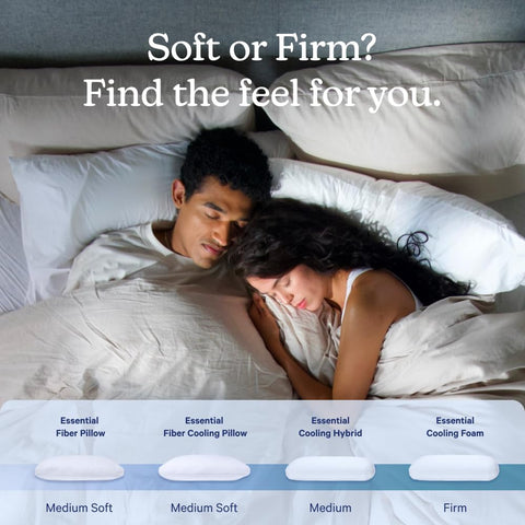 Casper Sleep Essential Pillow 2-Pack – Standard Down-Alternative Bed Pillow