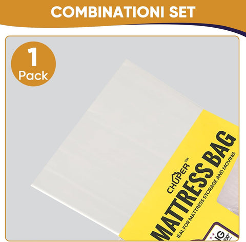 Twin Mattress Bags for Moving and Disposal – Plastic Mattress Protector for Storage,Waterproof Mattress Cover,TearResistant Mattress Wrap,Home Storage,Moving Supplies
