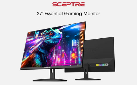 Sceptre New IPS 27-inch Prime Gaming Monitor 100Hz DP HDMI USB Type C, Build-in Speakers Machine Black 2026 (E275W-FP100T Series)