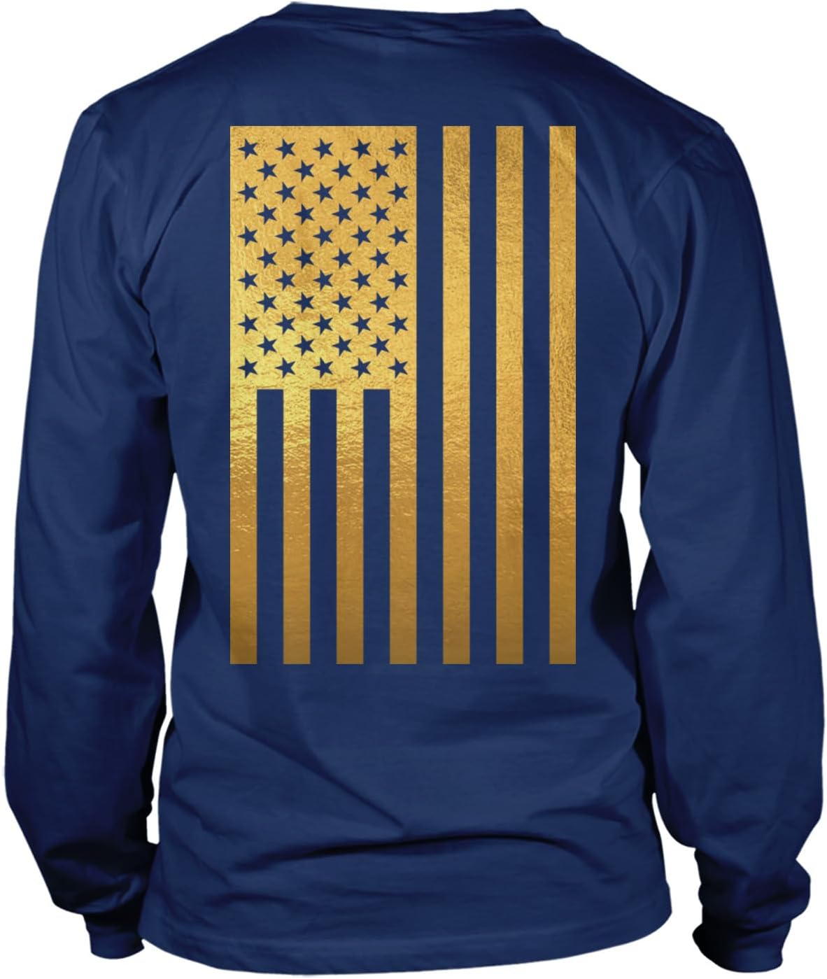 Distressed Black USA Flag - United States Unisex Long Sleeve Shirt