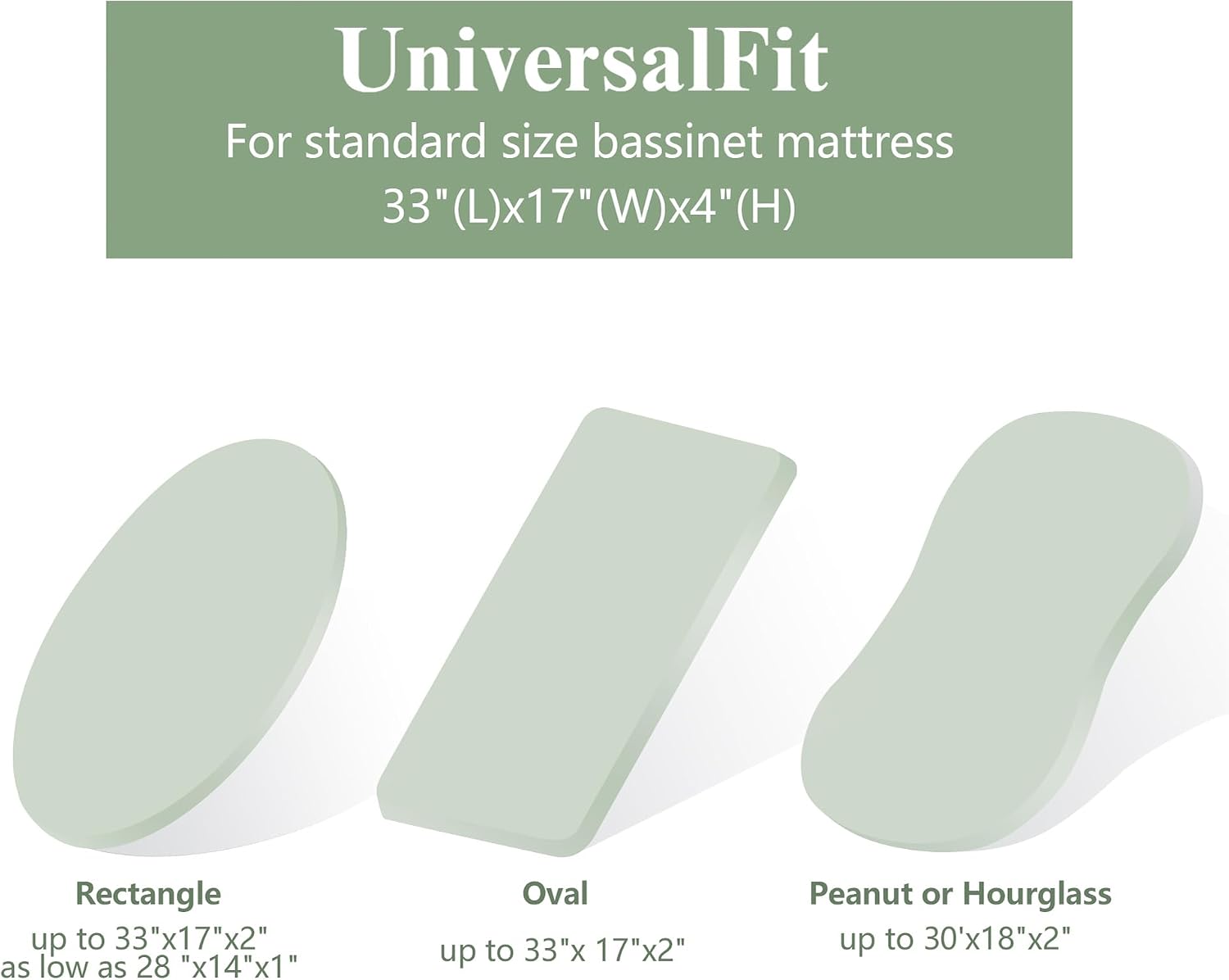 3 Pack Baby Muslin Bassinet Sheets for Boys and Girls, 32 x 16 in