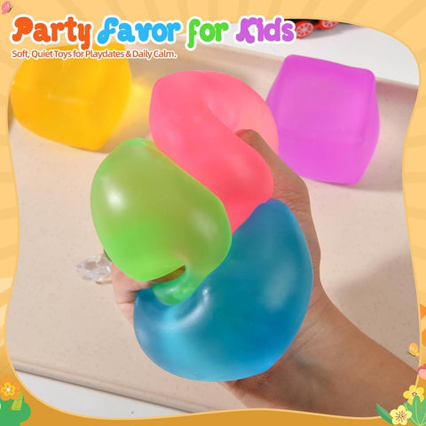 Cheese Squishy Toy, Slow-Rising Cheese Squishy Squeeze Block, Stress Balls for Adults, Stress & Anxiety Relief Fidget Gift,Stress-Relief Set for the Office and Classroom (Colorful 10PCS)