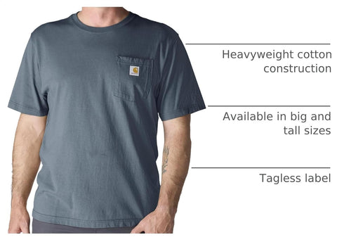 Carhartt Men's Iconic K87 Pocket T-Shirt