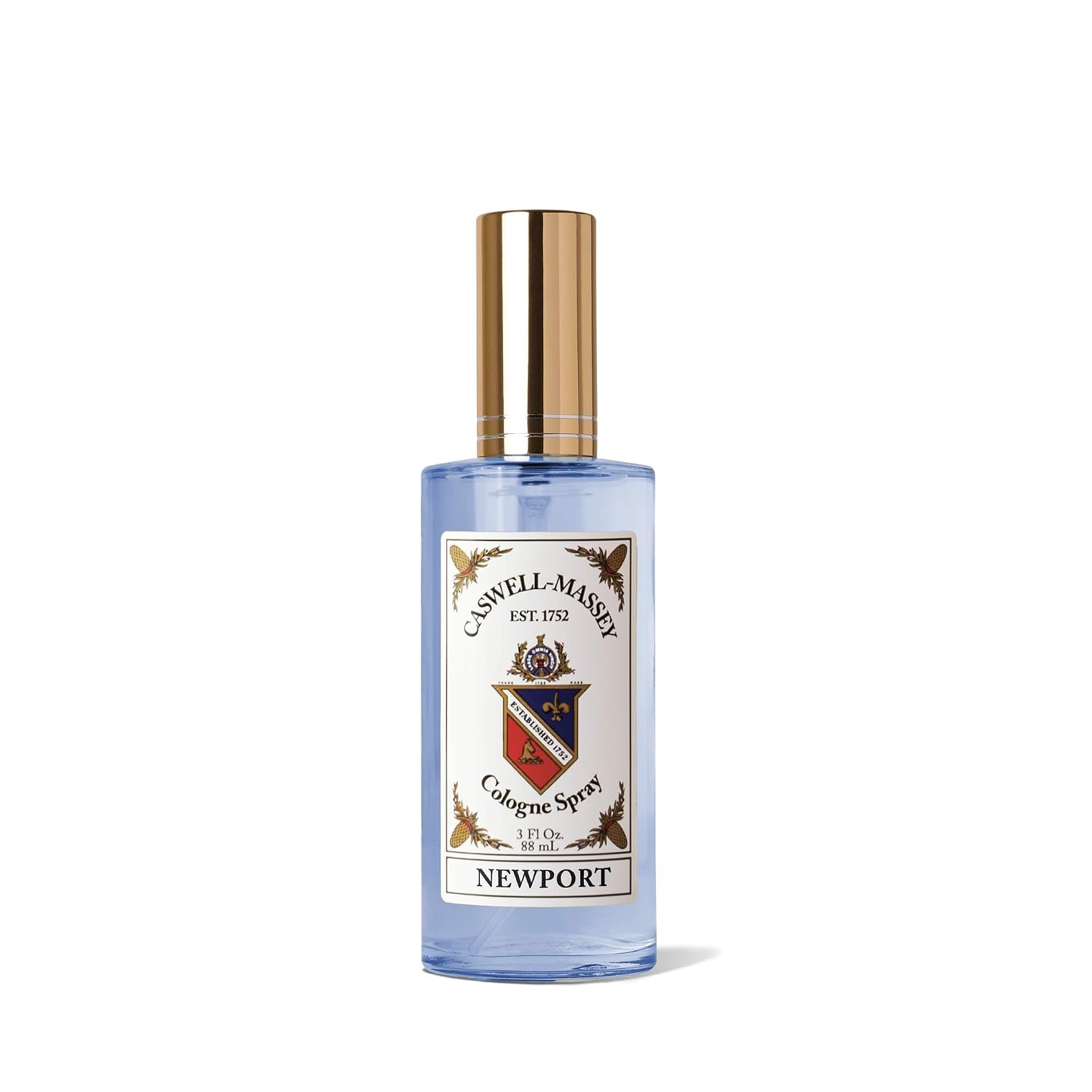 Caswell-Massey Newport Cologne Spray, Scents of Sandalwood, Cedar & Citrus, Fragrance For Men, Made In The USA, 3 Oz