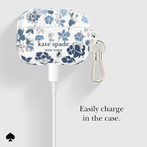 kate spade new york AirPods Pro 3 Case - Flowerbed Blue