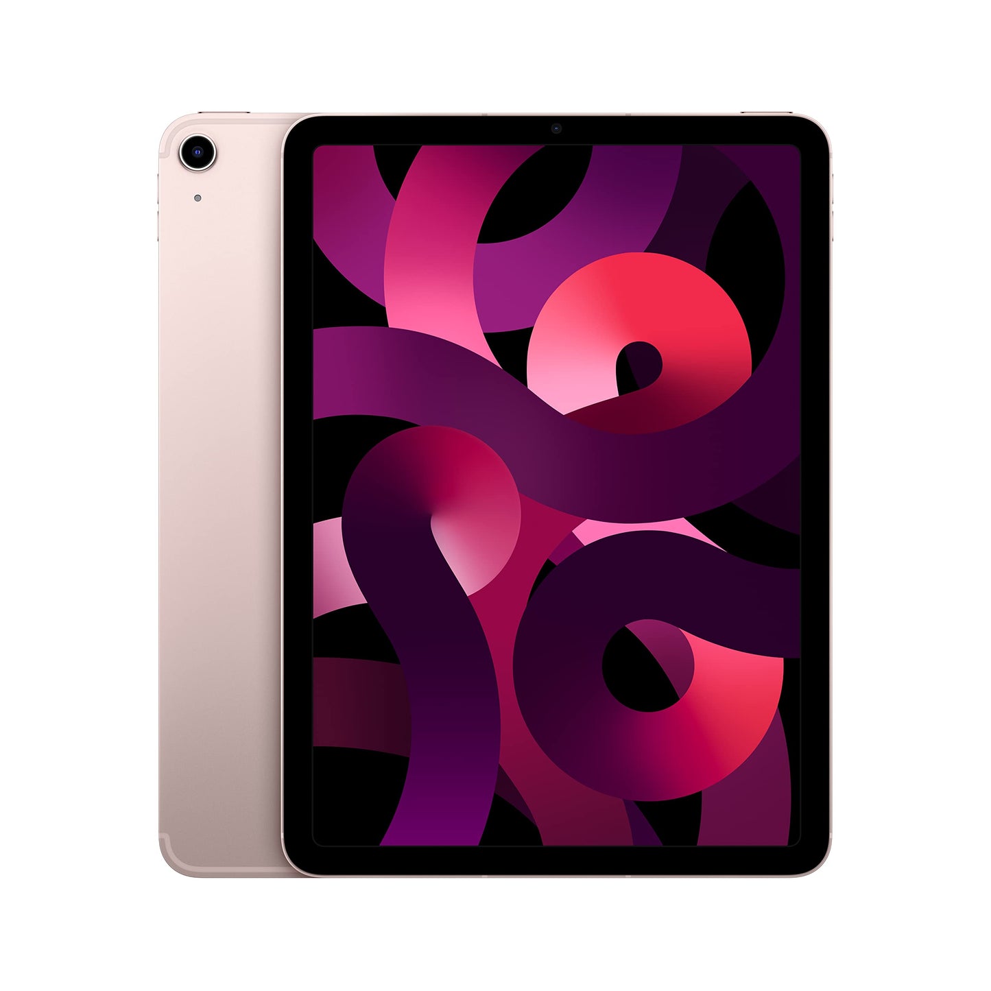 Apple iPad Air (5th Generation): with M1 chip, 10.9-inch Liquid Retina Display, 256GB, Wi-Fi 6 + 5G Cellular, 12MP front/12MP Back Camera, Touch ID, All-Day Battery Life – Pink