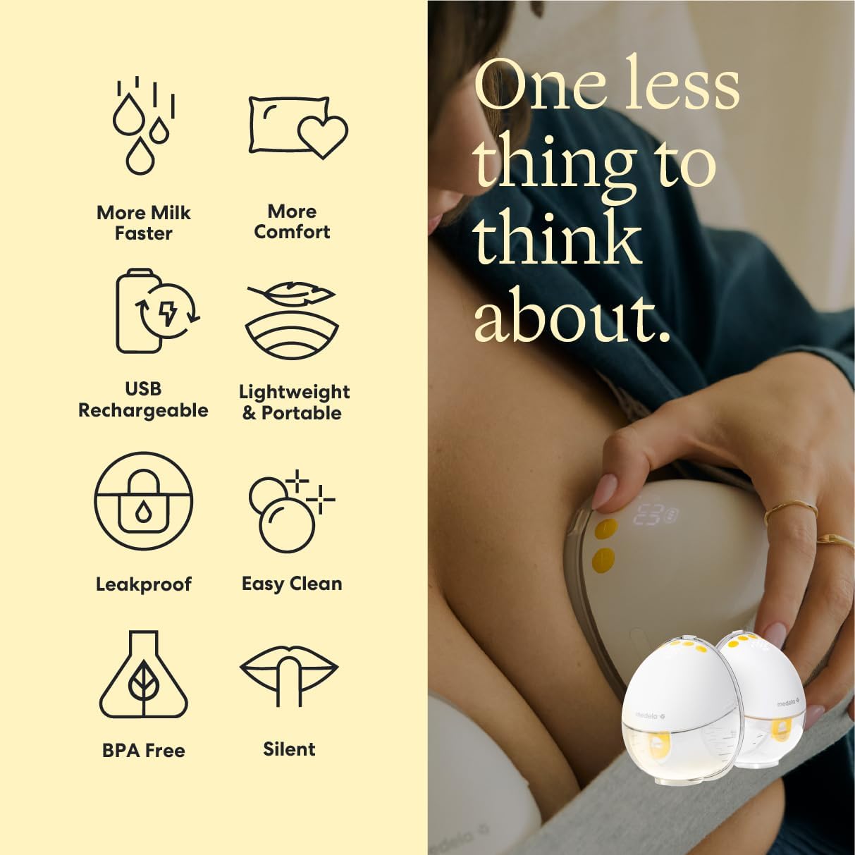 Medela Motion InBra Wearable Electric Hands Free Breast Pump