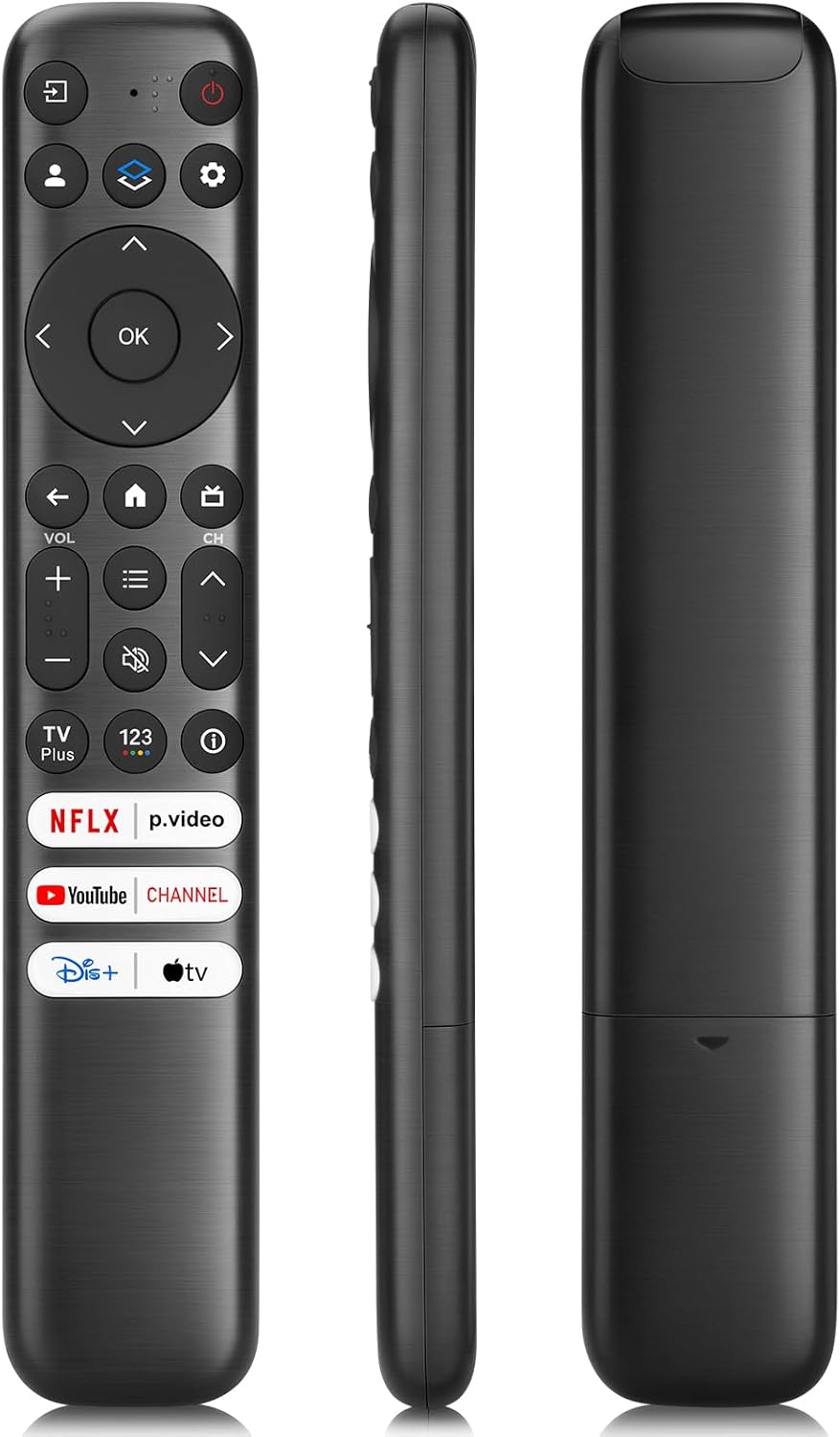 Replacement Only for TCL Google TV Remote Control,RC813 Compatible with TCL QM8/QM7/S5/S4/S3/Q7/Q6/Q5 4K UHD HDR LED QLED QD-Mini LED Full-HD Smart TVs