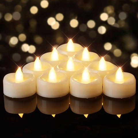 BEICHI Flameless Candles, 12/24/50/100/150 Pack Tea Lights Battery Operated
