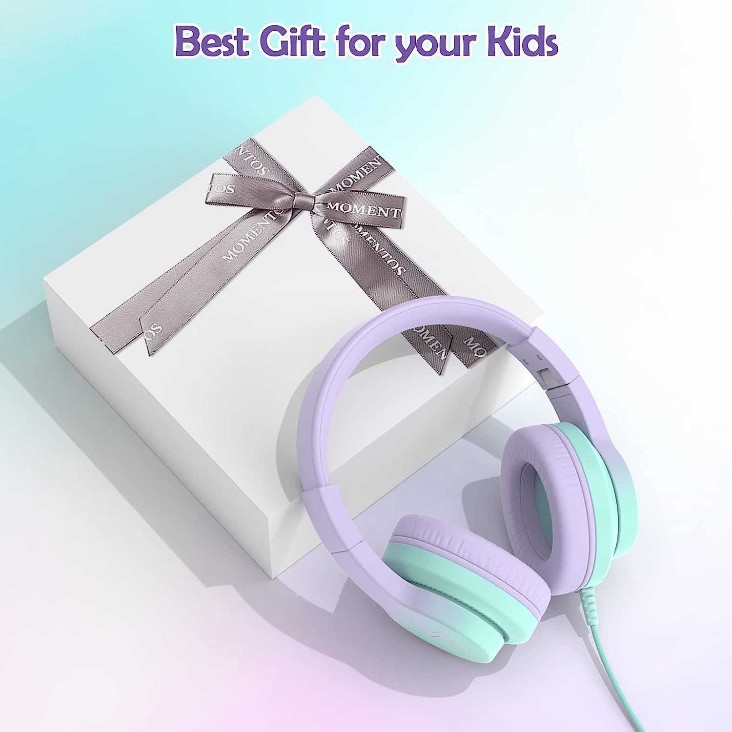Candy Bila Wired Kids Headphones for School, Over-Ear for Boys Girls