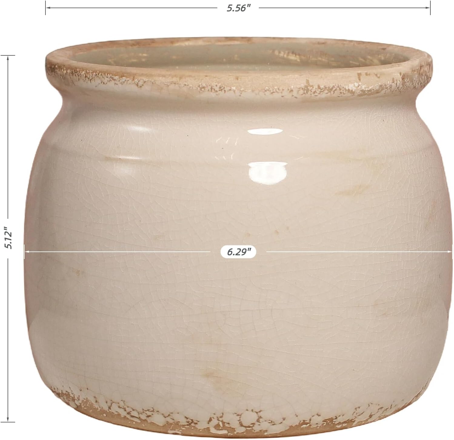 Ceramic Planter & Vase for Wabi Sabi Decor, Nordic Minimalist Flower Pot
