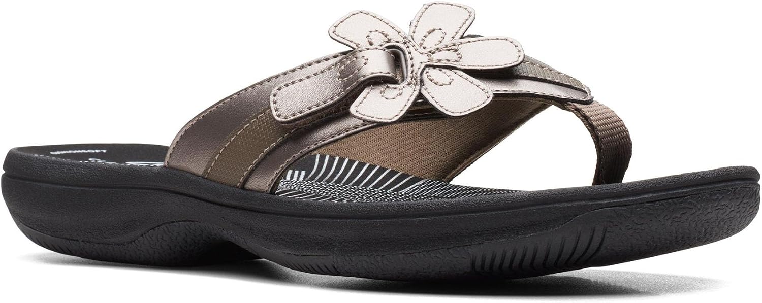 Clarks Women's Brinkley Flora Cloudsteppers Flip-Flops