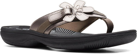 Clarks Women's Brinkley Flora Cloudsteppers Flip-Flops