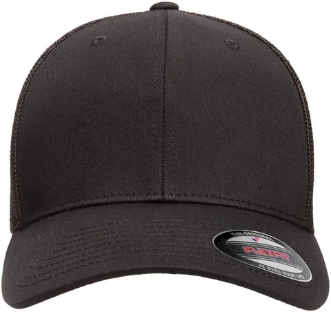 Flexfit 6511 Fitted Mid-Profile Stretchable Mesh Panels Trucker Cap