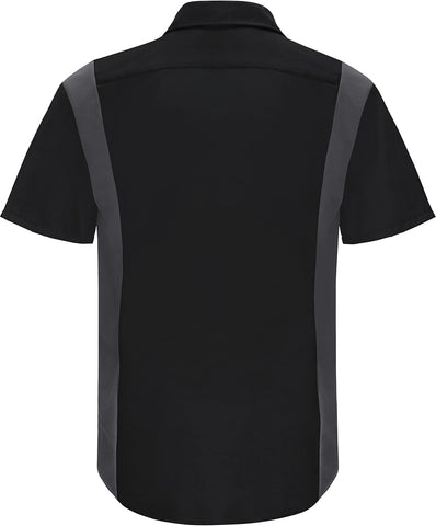 Red Kap Mens Short Sleeve Performance Plus Shop Shirt with Oilblok TechnologyShirt