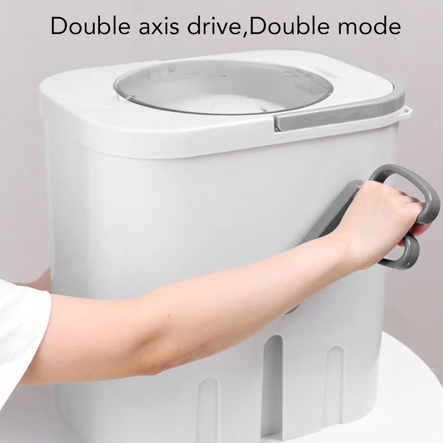 Gonetre Hand Crank Washing Machine Manual Clothes Washer Non Electric Portable Hand Crank Washing Machine For Dormitory Small Apartment RV Travel 27x38x38cm