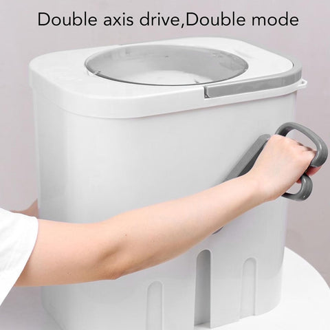 Gonetre Hand Crank Washing Machine Manual Clothes Washer Non Electric Portable Hand Crank Washing Machine For Dormitory Small Apartment RV Travel 27x38x38cm