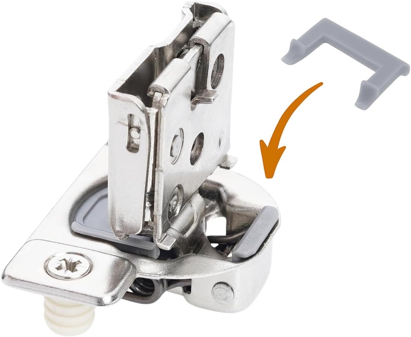 Cabinet Restrictor Clips (10 Pack)- 86° Degree Angle Cabinet Door Hinge Restrictor Clip for Soft Close Hinge(Decobasics ONLY)-90° Opening Kitchen Soft Close Cabinet Hinges Restriction Clip Restraints