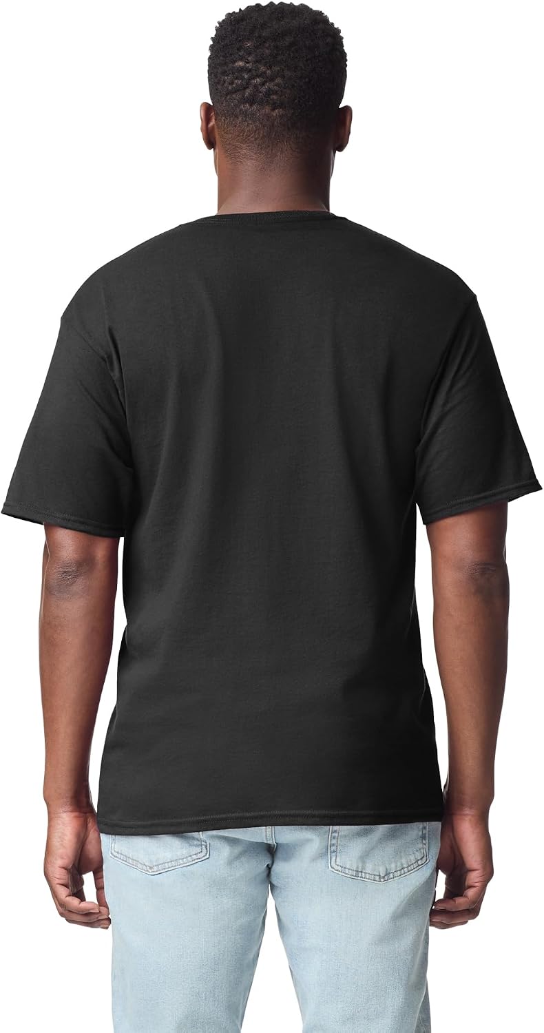 Gildan Unisex Adult DryBlend Workwear T-Shirts with Pocket, 2-Pack