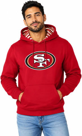 Zubaz Official NFL Hoodie with Logo and Colorful Hood Designs (Small - 5XL)