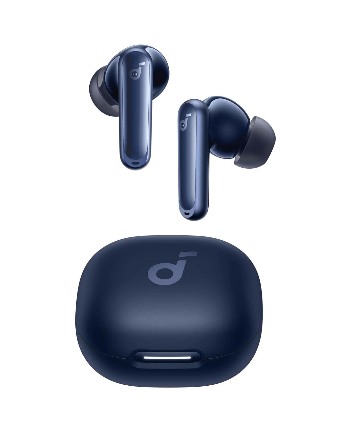 Soundcore P40i by Anker, Noise Cancelling Wireless Earbuds, Adaptive Noise Cancelling to Environments, Heavy Bass, 60H Playtime, 2-in-1 Case and Phone Stand, IPX5, Wireless Charging, Bluetooth 5.3