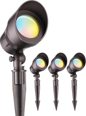 LEONLITE 4-Pack 5CCT 5W 12-24V Low Voltage LED Spotlight Oil Rubbed Bronze