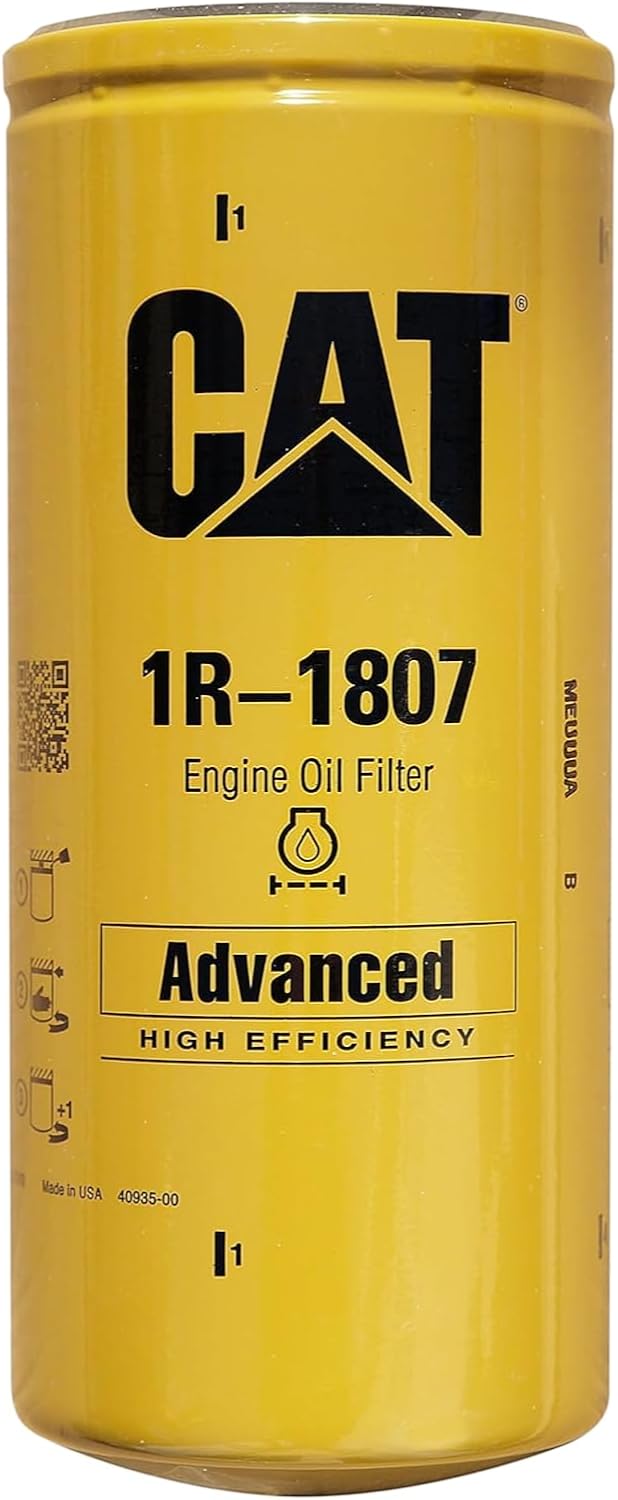 Caterpillar 1R-1807 Advanced High Efficiency Oil Filter (Pack of 3)